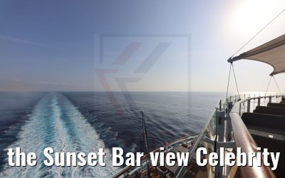 the Sunset Bar view Celebrity Apex