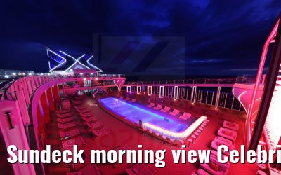 Sundeck morning view Celebrity Apex