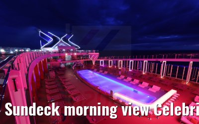 Sundeck morning view Celebrity Apex