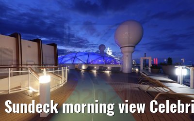 Sundeck morning view Celebrity Apex