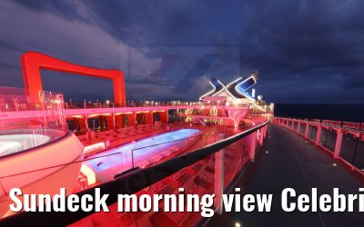 Sundeck morning view Celebrity Apex