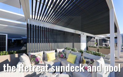 the Retreat sundeck and pool Celebrity Apex