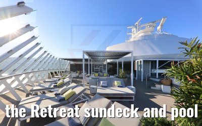 the Retreat sundeck and pool Celebrity Apex