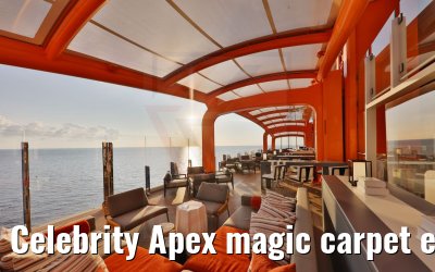 Celebrity Apex magic carpet evening view