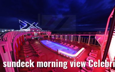 sundeck morning view Celebrity Apex