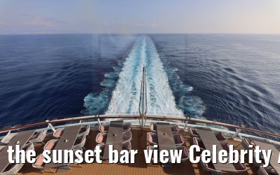 the sunset bar view Celebrity Apex