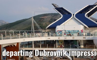departing Dubrovnik impressions Celebrity Apex