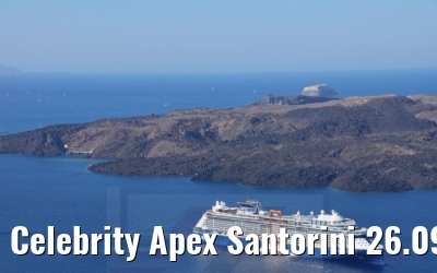 Celebrity Apex Santorini 26.09.2021