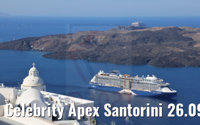 Celebrity Apex Santorini 26.09.2021