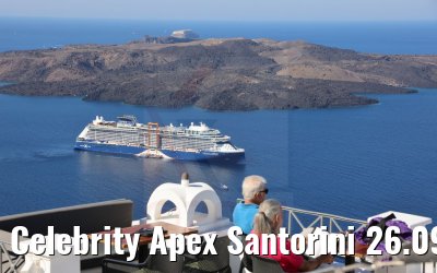 Celebrity Apex Santorini 26.09.2021