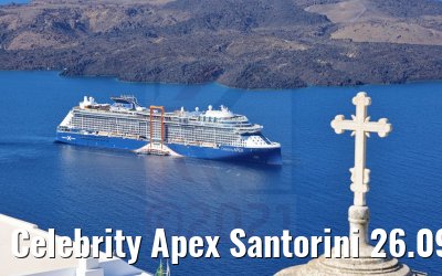 Celebrity Apex Santorini 26.09.2021