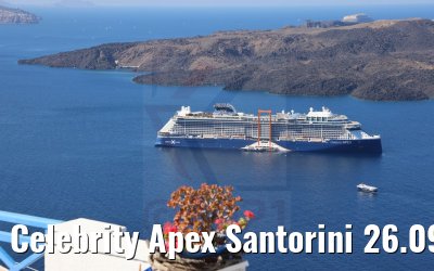 Celebrity Apex Santorini 26.09.2021