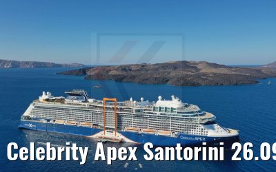 Celebrity Apex Santorini 26.09.2021