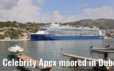 Celebrity Apex moored in Dubrovnik 30.09.2021