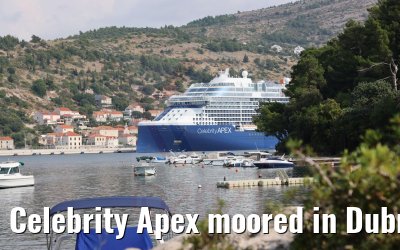Celebrity Apex moored in Dubrovnik 30.09.2021
