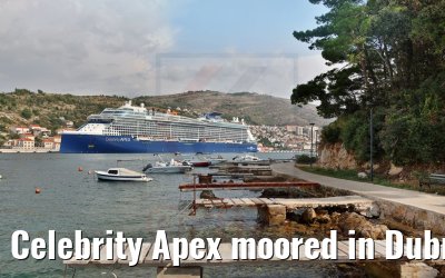 Celebrity Apex moored in Dubrovnik 30.09.2021