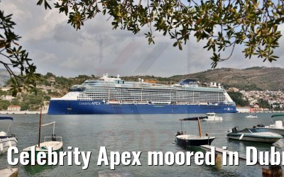 Celebrity Apex moored in Dubrovnik 30.09.2021