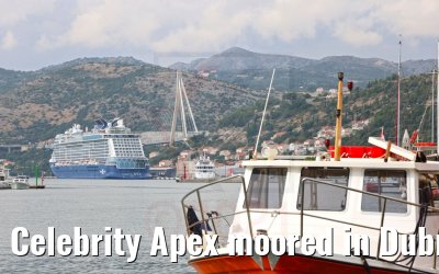 Celebrity Apex moored in Dubrovnik port 30.09.2021