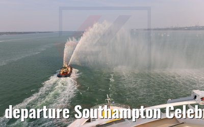 departure Southampton Celebrity Beyond Spa terrace view