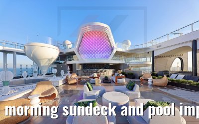 morning sundeck and pool impressions Celebrity Beyond