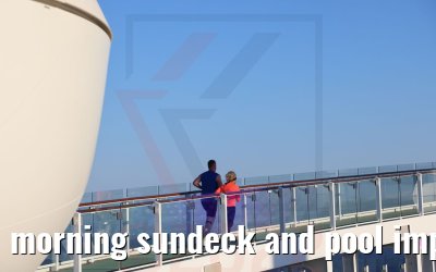 morning sundeck and pool impressions Celebrity Beyond