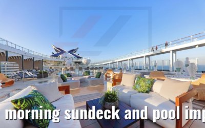 morning sundeck and pool impressions Celebrity Beyond