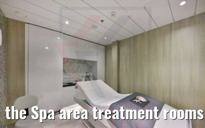 the Spa area treatment rooms Celebrity Beyond