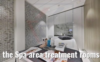 the Spa area treatment rooms Celebrity Beyond