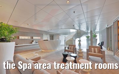 the Spa area treatment rooms Celebrity Beyond
