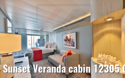 Sunset Veranda cabin 12305 Celebrity Beyond