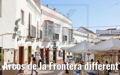 Arcos de la Frontera different city views