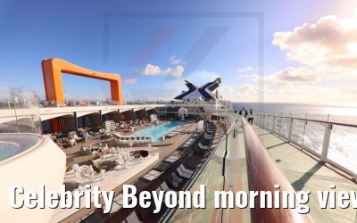 Celebrity Beyond morning views at sea 17.10.2022