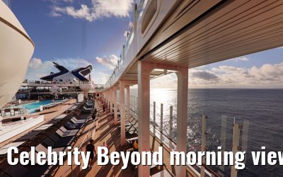 Celebrity Beyond morning views at sea 17.10.2022