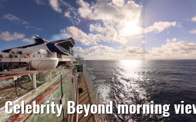 Celebrity Beyond morning views at sea 17.10.2022