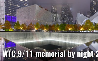 WTC 9/11 memorial by night 25.10.2022