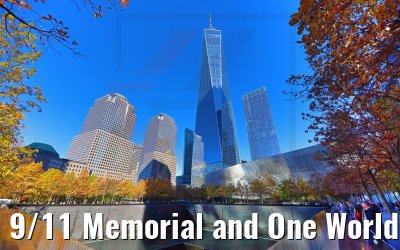 9/11 Memorial and One World Trade Center New York 27.10.2022