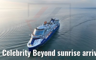 Celebrity Beyond sunrise arrival in Southampton 21.04.2022