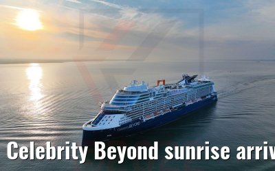 Celebrity Beyond sunrise arrival in Southampton 21.04.2022