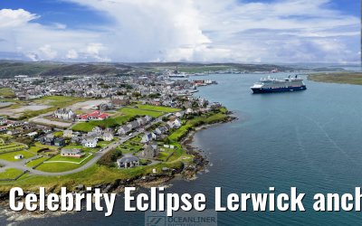 Celebrity Eclipse Lerwick anchor 25.06.2025