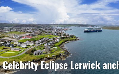 Celebrity Eclipse Lerwick anchor 25.06.2025