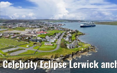 Celebrity Eclipse Lerwick anchor 25.06.2025