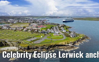 Celebrity Eclipse Lerwick anchor 25.06.2025