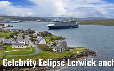 Celebrity Eclipse Lerwick anchor 25.06.2025
