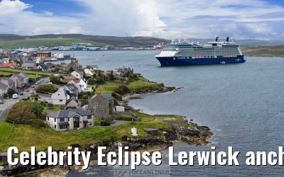 Celebrity Eclipse Lerwick anchor 25.06.2025