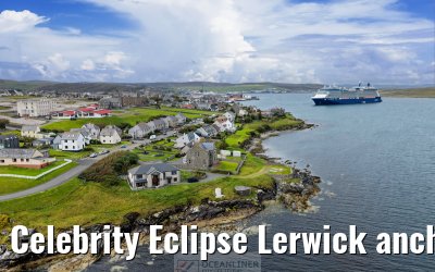 Celebrity Eclipse Lerwick anchor 25.06.2025