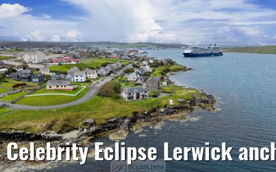 Celebrity Eclipse Lerwick anchor 25.06.2025