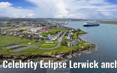 Celebrity Eclipse Lerwick anchor 25.06.2025