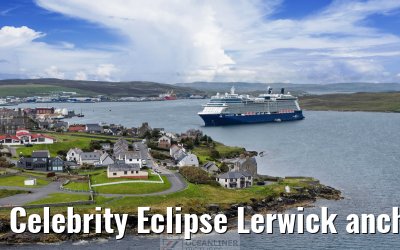 Celebrity Eclipse Lerwick anchor 25.06.2025