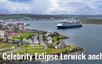 Celebrity Eclipse Lerwick anchor 25.06.2025