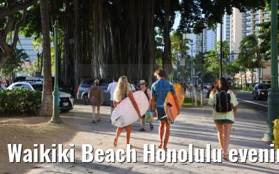 Waikiki Beach Honolulu evening impressions Hawaii 06.10.2024